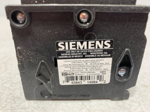 Q250 Siemens Q250 Circuit Breaker 50A 120/240V 2-Pole