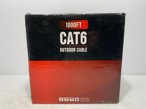 Dripstone DS611 Ethernet Cable 1000ft Cat6 Outdoor 23AWG