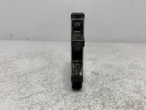 GE THQB115 Circuit Breaker 15A 120/240V 1-Pole