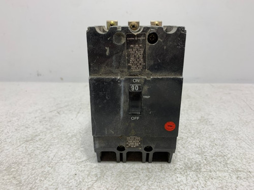 GE TEY390 Circuit Breaker 90A 480/277V 3-Pole