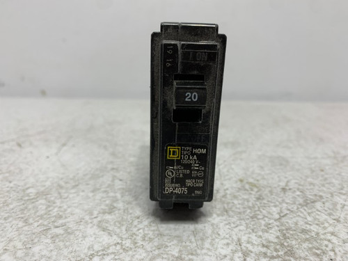 Square D HOM120 Circuit Breaker 20A 120/240V 1-Pole