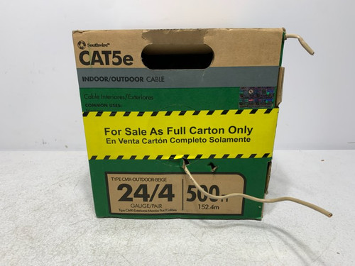 Southwire E158012-A CAT5e Cable 24/4 CMR 500FT 75C