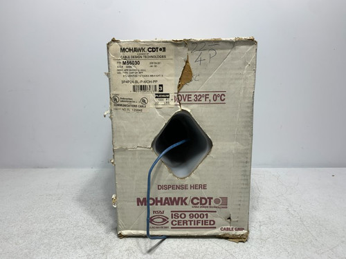 Mohawk M56030 Communication Cable 4PR 24AWG Plenum 1000'