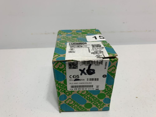 Phoenix Contact 2909524 Relay Module 24VDC SPDT 6A DIN Rail (lot of 6)