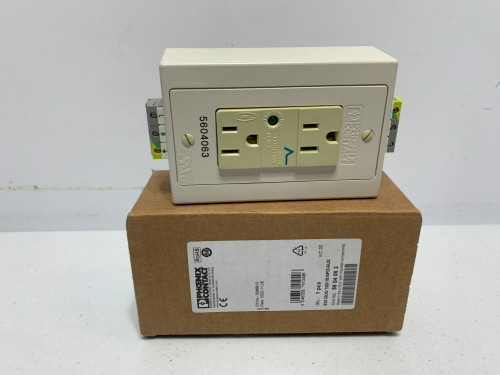 Phoenix Contact 5604063 Dual Outlet 15A 120V DIN Rail