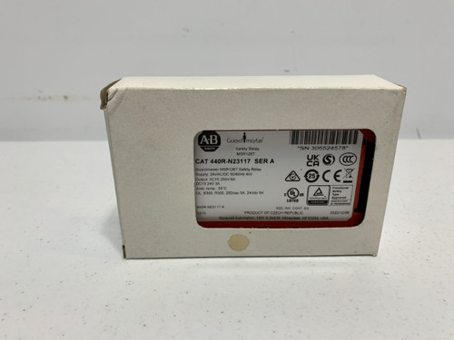 Allen Bradley 440R-N23117 Safety Relay 24V AC/DC 50/60Hz