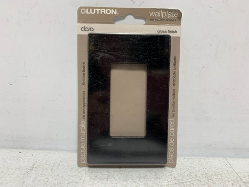 Lutron CW-1BL Wallplate 1-Gang Black Screwless