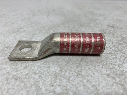 Burndy YA31 Compression Lug 350 kcmil 1/2" Stud Long Barrel