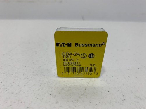 Eaton GDA-2A Fast-Acting Fuse 2A 250VAC 32VDC (lot of 5)
