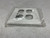 Hubbell P28W 3-Gang Wall Plate 2 Toggle 1 Duplex White Non-Metallic (lot of 5)