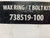 Unbranded 738519-100 Wax Ring Kit with T Bolt