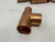 Unbranded 1-1/4" x 1" x 1-1/4" Copper Tee Fitting (lot of 4)
