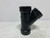 1-1/2" x 1-1/2" x 1-1/2" x 1-1/2 Black PVC Wye Fitting (lot of 5)