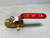 RWV 5060 1" Brass Ball Valve Full Port Drain Port