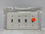 Leviton 80712-W Wallplate 4-Gang White Thermoplastic (lot of 4)
