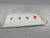 Leviton 80712-W Wallplate 4-Gang White Thermoplastic (lot of 4)