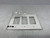 Eaton PJ263W Wallplate 3-Gang Decorator White Polycarbonate (lot of 2)
