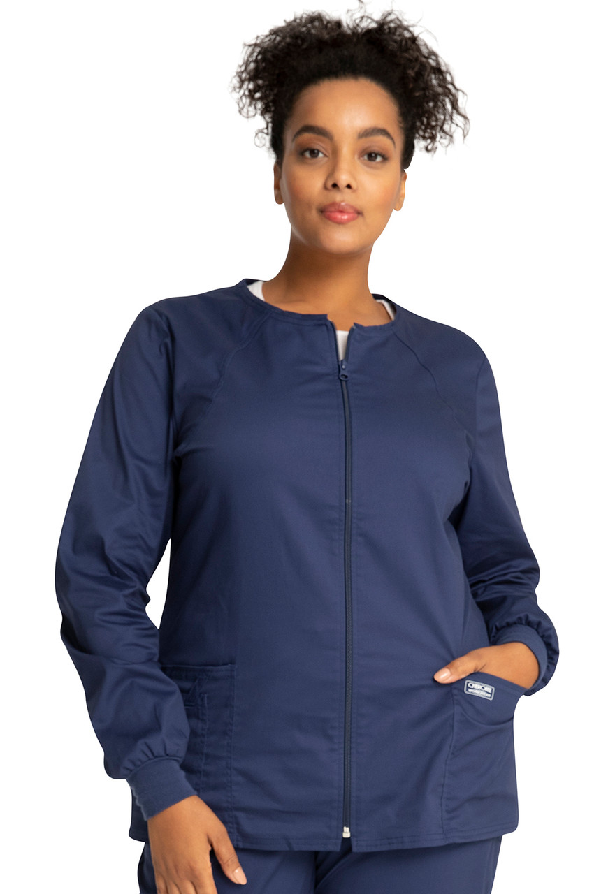 Cherokee Infinity Jacket - Women's Zip Front Scrub Jacket