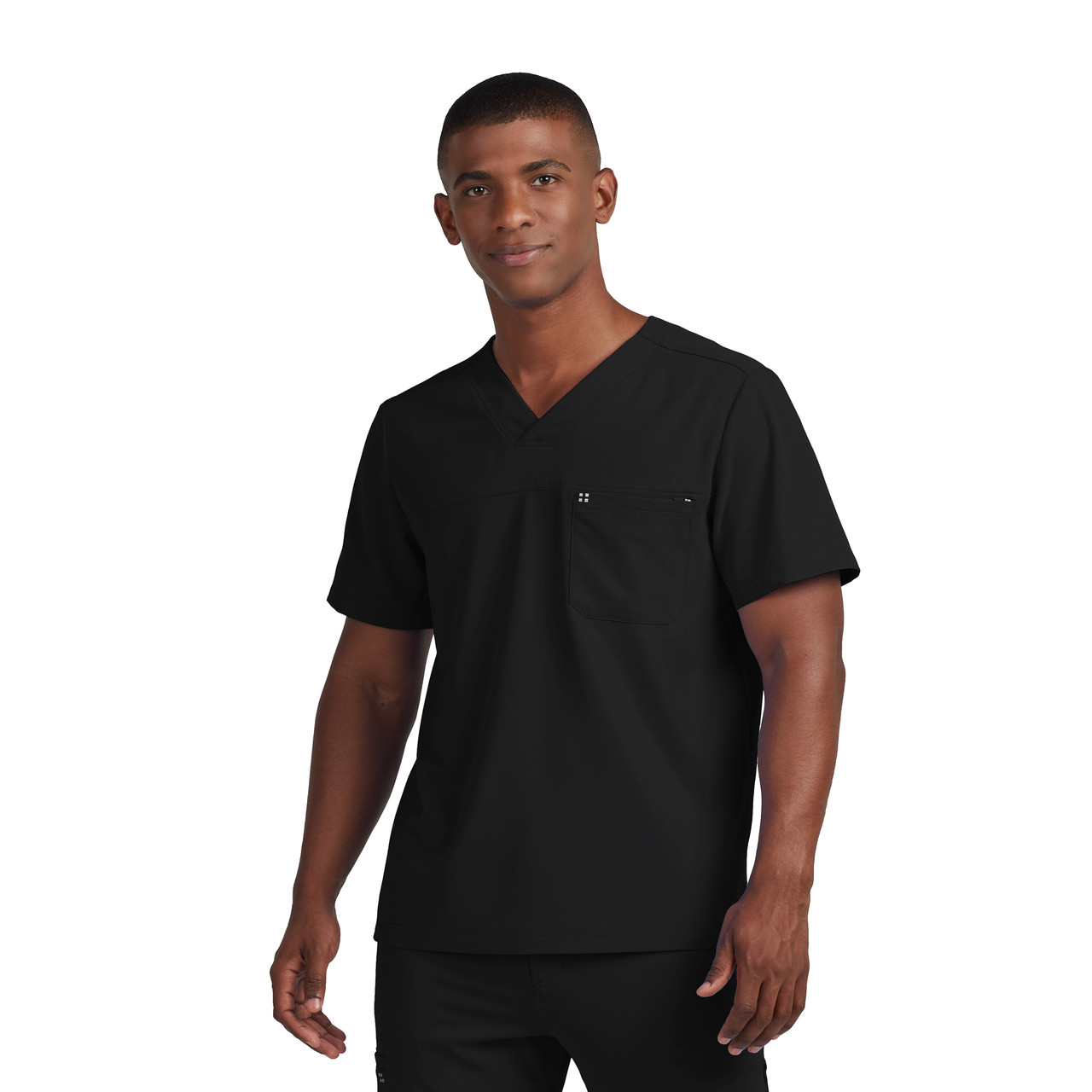 【OMMO】2WAY TUCK SH White Cross Crft Men's 2 Pocket Tuckable Scrub Top WT131 - Netuniform