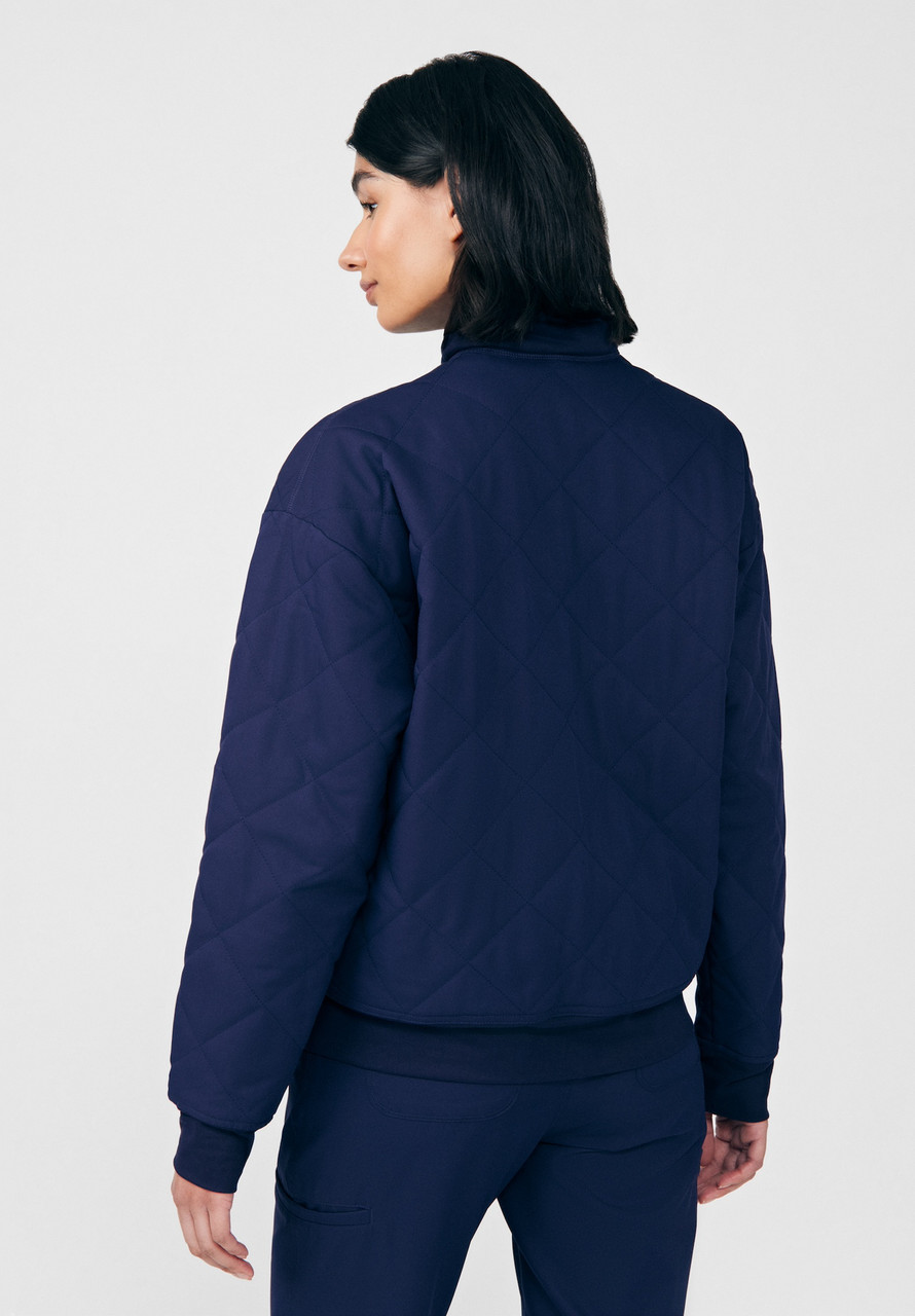 White Cross VIBE Women's Quilted Zip-Front Scrub Jacket WJ710