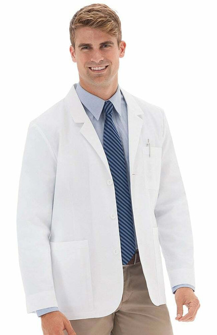 30" Meta Men's Ipad Twill Consultation Lab Coat 739 (Tall sizes available)