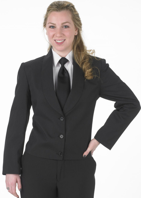 Henry Segal Women's Black Cloth Lapel Eton Jacket (min purchase 6)
