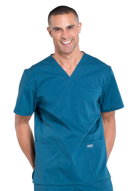 Cherokee Workwear Professionals Men's V-Neck Scrub Top WW695