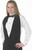 Henry Segal Unisex Black Backless Vest