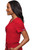 Med Couture Touch Women's V-Neck Tuck In Top MC7448