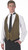 Henry Segal Unisex Backless Vest Paisley Red (min order qty any 4)