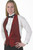 Henry Segal Unisex Backless Vest Paisley Silver (min order qty any 4)