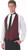 Henry Segal Unisex Backless Vest Matrix Silver (minimum order qty any 4)