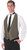 Henry Segal Unisex Backless Vest Matrix Silver (minimum order qty any 4)