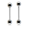SBA16B6 Wholesale Assortment of 25 surgical steel tongue barbells, Thickness 1.6mm, Ball size 6mm