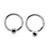 SBC12B3 Wholesale Pack of 25 surgical steel ball closure rings, Thickness 1.2mm, Ball size 3mm