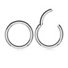 SSG16H Wholesale Assortment of 10 surgical steel hinged segment rings, Thickness 1.6mm