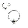 SBD08B25 Wholesale Assortment of 25 annealed surgical steel fixed bead rings, Thickness 0.8mm, Ball size 3mm