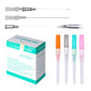 NCABX Box with 50 pcs. of single use 316L steel catheter needles individually packed and EO gas sterilized NCABX Box with 50 pcs. of single use 316L steel catheter needles individually packed and EO gas sterilized