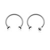 SCB08B2 Wholesale Assortment of 25 surgical steel nano circular barbells, Thickness 0.8mm, Ball size 2mm SCB08B2 Wholesale Assortment of 25 surgical steel nano circular barbells, Thickness 0.8mm, Ball size 2mm