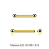 UBA12B2 Pack of 5 PVD plated titanium internally threaded eyebrow or helix barbells, Thickness 1.2mm, Ball size 2mm UBA12B2 Pack of 5 PVD plated titanium internally threaded eyebrow or helix barbells, Thickness 1.2mm, Ball size 2mm