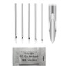 NSTBG Pack of 10 pcs. of single use tri beveled 316L steel piercing needles individually packed and EO gas sterilized NSTBG Pack of 10 pcs. of single use tri beveled 316L steel piercing needles individually packed and EO gas sterilized