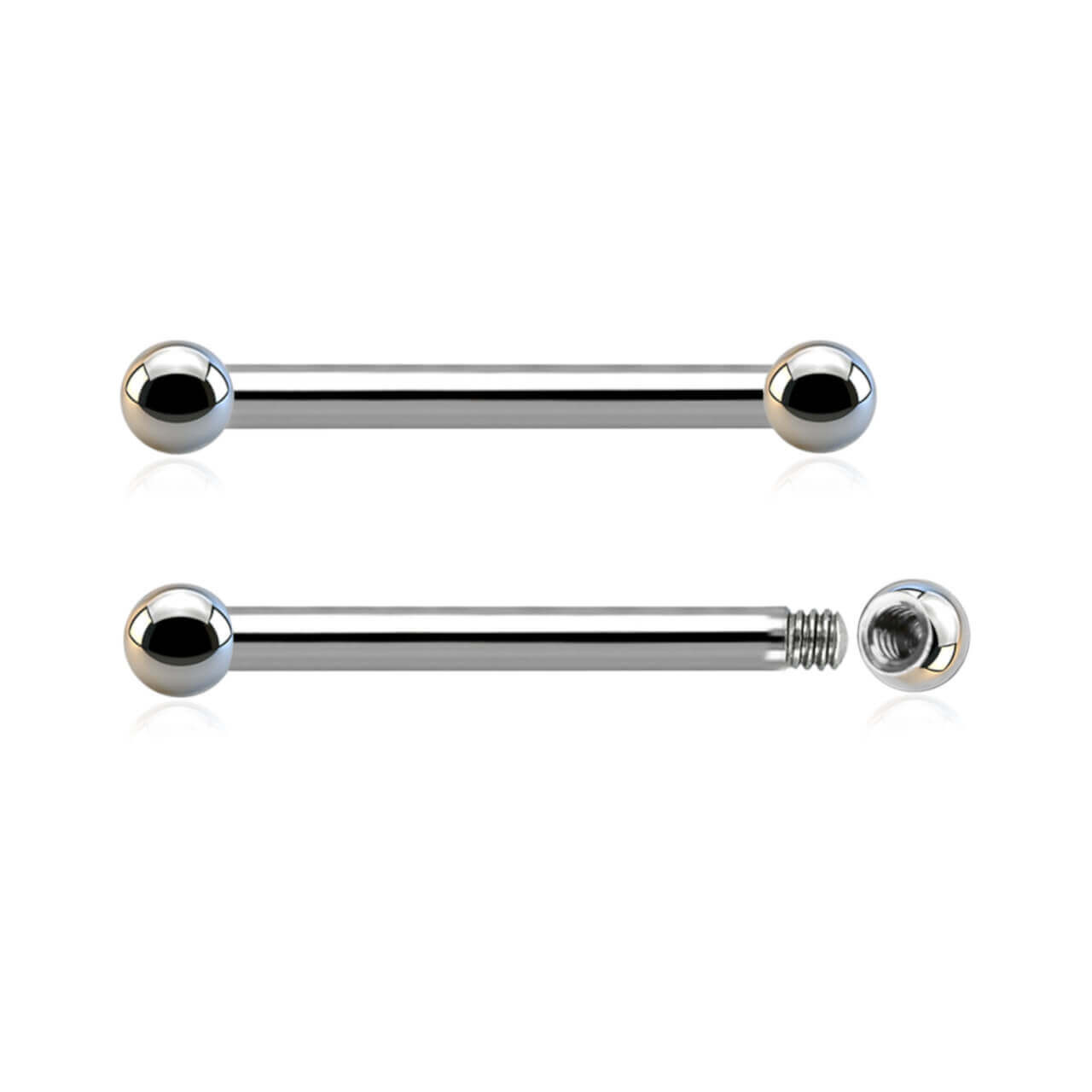 SBA16B3 Wholesale Assortment of 25 surgical steel nipple barbells, Thickness 1.6mm, Ball size 3mm