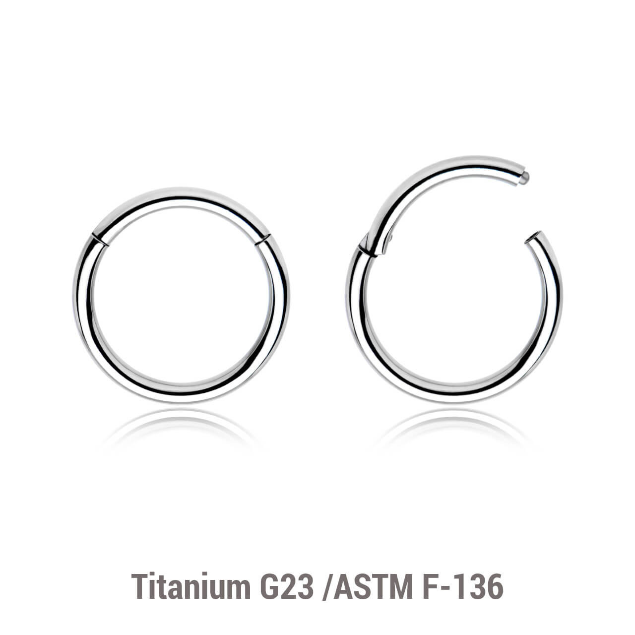 TSG16H Wholesale Lot of 10 Titanium G23 hinged segment rings, Thickness 1.6mm