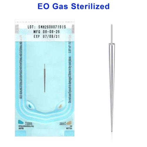 QPIKXN Sterilized body piercing pack of 10 surgical steel Insertion Pins for threadless threaded body jewelry
