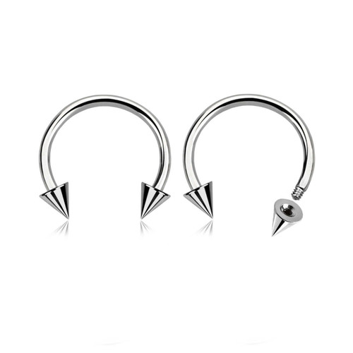 SCB12C3 Wholesale Assortment of 25 surgical steel horseshoe circular barbells, Thickness 1.2mm, Cone size 3mm SCB12C3 Wholesale Assortment of 25 surgical steel horseshoe circular barbells, Thickness 1.2mm, Cone size 3mm