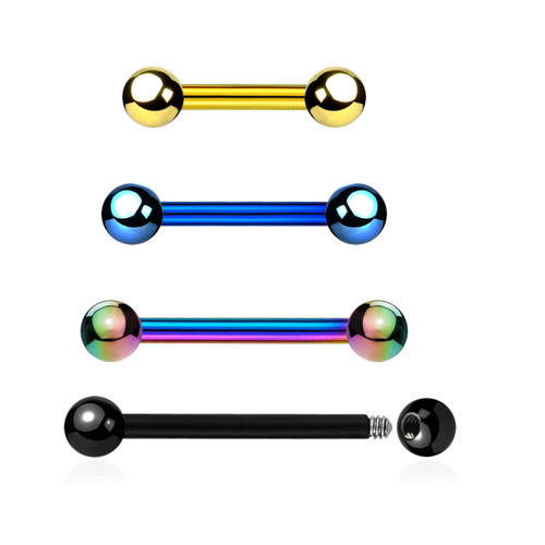 PBA12B3 Wholesale Pack of 25 PVD plated 316L steel eyebrow or helix barbells, Thickness 1.2mm, Ball size 3mm PBA12B3 Wholesale Pack of 25 PVD plated 316L steel eyebrow or helix barbells, Thickness 1.2mm, Ball size 3mm
