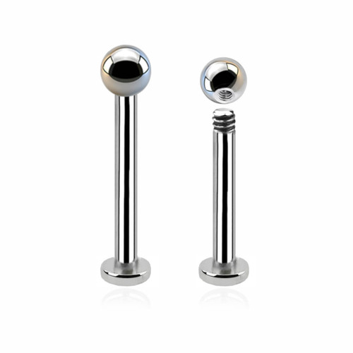 SLB12B25T Bulk Body Jewelry Pack of 25 surgical steel tragus labrets with 2.5mm disk, Thickness 1.2mm, Ball size 2.5mm SLB12B25T Bulk Body Jewelry Pack of 25 surgical steel tragus labrets with 2.5mm disk, Thickness 1.2mm, Ball size 2.5mm