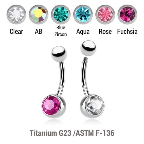 TBN16B5J8 Wholesale pack of 10 high polished titanium G23 belly bananas, Thickness 1.6mm, with plain titanium 5mm top ball and lower 8 mm bezel set crystal ball TBN16B5J8 Wholesale pack of 10 high polished titanium G23 belly bananas, Thickness 1.6mm, with plain titanium 5mm top ball and lower 8 mm bezel set crystal ball