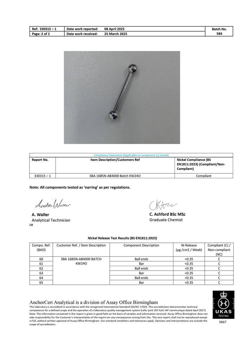 Piercing-China-Nickel-Release-Test-by-Birmingham Assay Office-Page-2