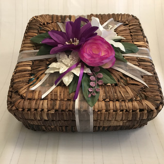 The Healing Spa basket is beautifully wrapped for the holiday or any other occasion. 